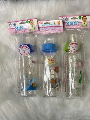 Cacara Bình Sữa Lốc 6 Bình Sữa 250ml/140ml Và Bình Nước 40ml Nhiều Họa Tiết SInh Động Nhựa PC