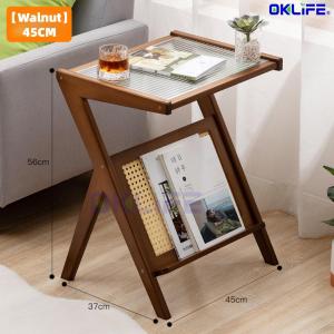 [OKLIFE®]Small Apartment Round Square Tea Table Japanese Style Corner Table Mini Side Coffee Table side table