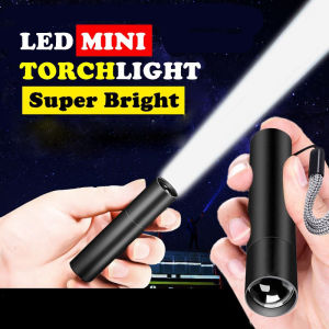 Mini Portable LED Flashlight Small USB Rechargeable Strong ZOOM Outdoor Pocket Size LED Torch Light