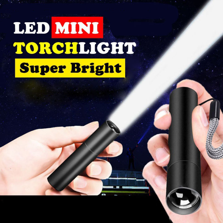 Led Small Torchlight LED Torch Light Mini Portable LED Flashlight Small USB Rechargeable ...