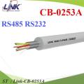 สายสัญญาณ Link 24 AWG มัลติคอร์ 8 เส้น 4 Pairs Single Shield สายคอนโทรล มีฟอยล์หุ้ม CB-0253A รุ่น Link-CB-0253A ST. 