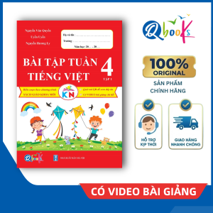 Sách - Bài Tập Tuần - Tiếng Việt Lớp 4 - Tập 1 - Kết Nối (Qbooks)