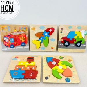 [MỚI VỀ-LOẠI 1-GHÉP GỖ NỔI] Đồ chơi trẻ em tranh ghép hình gỗ 3D thông minh cho bé thích lắp ráp xếp hình khối giáo dục