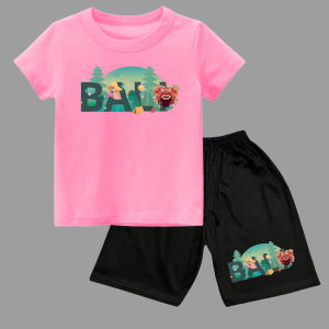 setelan kaos atasan oblong dengan celana pendek anak usia 1-10tahun sablon TULISAN BALI BARONG