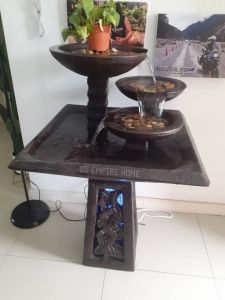 S26 Feng Shui 2.5x2.5 Water Pond Fountain Kolam Air Sandstone Garden Water Feature Balinese风水流水喷泉瀑布池 3f Waterfall Home