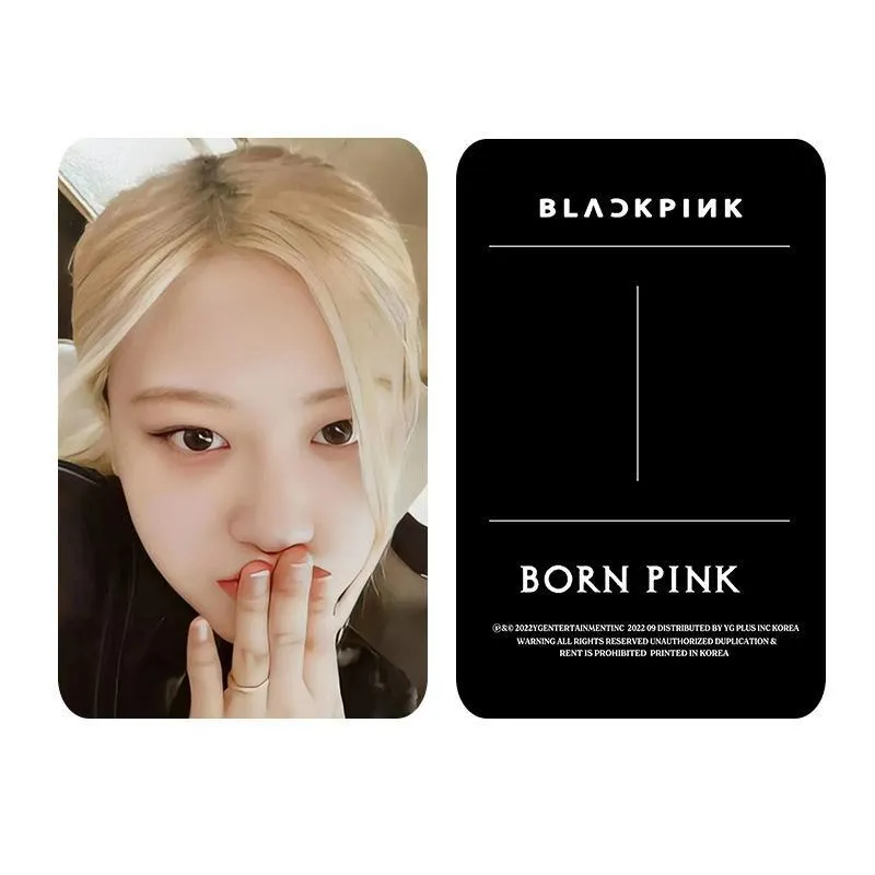 BlackPink BORN PINK Photo Cards Jennie Jisoo Lisa Rose Photo Cards