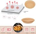 Dulang Kertas / Air Fryer Paper Tray / Disposable Baking Paper / Air Fryer Parchment Paper / Non Stick Round Paper / 空氣炸鍋油纸 / 吸油纸. 