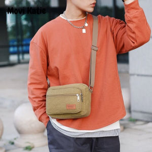 Movi Katie Túi Đeo Vai Vải Bố Cho Nam Cặp Tài Liệu Đeo Chéo Dung Tích Lớn Mới Của Nhật Bản Và Hàn Quốc Đồng Xu Ví