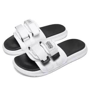ILHAM JAYA COLLECTION - PASTI GRATIS ONGKIR !!! SUPER PROMO Sandal Slop  Black Import Sporty Kekinian 2023