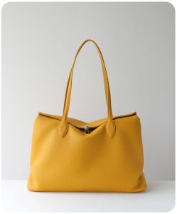 Spring Genuine Leather Tote Bag - Large Capacity Cowhide Shoulder Bag Multiple Colors2026
