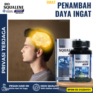Obat Penambah Daya Ingat Obat  Penurun Daya Ingat obat Pikun Obat Peningkat Fungsi Otak Vitamin Otak Cerdas obat Gangguan Otak Obat Penambah kecerdasan - Bio Squalene