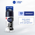 NIVEA Men Deodorant Black & White Original Antiperspirant Roll-on, 50ml. 