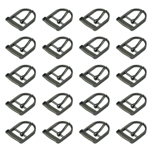 20Pcs Belt Buckles Replacement 34x23mm Single Prong Replacement Belt Buckle for Leather Belt Backpacks Bag Accessories