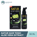 Natur Hair Tonic Aloe Vera Extract 90 ML - Vitamin Kesuburan Rambut. 