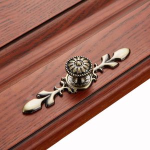 JEHUA Vintage Bronze Cupboard Cabinet Wardrobe Door Knobs Drawer Handles Furniture Hardware Pull handles