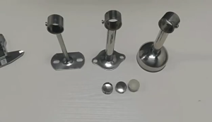 2 cái gắn trần mặt bích Rod chủ tủ quần áo ống thanh treo đầu RÔ-TUYN hỗ trợ ổ cắm cho rèm ống tủ quần áo que