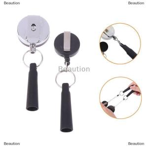 [COD] Beaution Camping Heavy Duty Retractable Pen Cap Pull Keychain Holder Reel Carpenter Pencils Anti Lost Rope Key Ring Chain Belt Clip