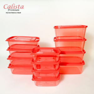 TOPLES SET 12 PCS CALISTA FURANO PREMIUM FULL WARNA WADAH PENYIMPANAN MAKANAN SET KULKAS FOOD PREPARATION