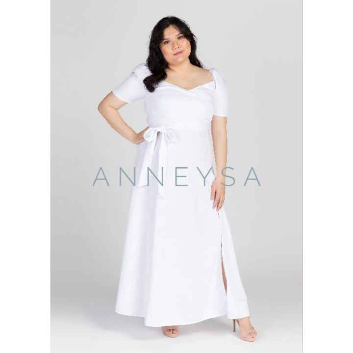 FILIPINIANA MAXI PLUS SIZE neoprene formal gown dress wedding