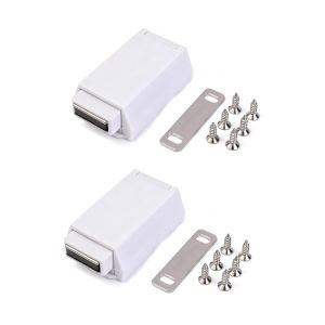 Magnetic Cabinet Pop-out Latch Heavy-duty Hidden Door Push To Open Damper Catch Set Magnet Push Latches Closer Spring Hardware