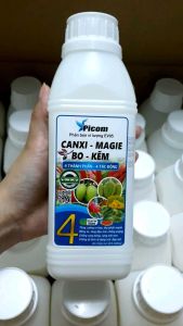 Phân bón CANXIBO SỮA (BỔ SUNG MAGIE + KẼM -  4 THÀNH PHẦN 4 TÁC ĐỘNG) chống rụng bông chống rụng trái non giúp dai cuống trái làm đẹp trái hiệu quả cao