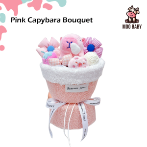 Moo Baby Cute Capybara Plush Bouquet | Soft Stuffed Animal Toy | Romantic Gift for Her | Valentine Birthday Graduation Gift