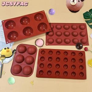 JCSYFAC 1 cái khay nướng bánh Khuôn Silicone khuôn sô cô la bóng Khuôn Silicone khuôn Lollipop bánh khuôn Bếp nướng công cụ