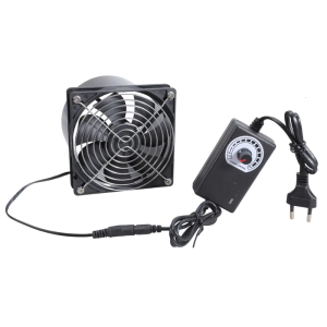 12cm Quạt hút 3000rpm DC12V ổ bi kép Quạt thông gió Kit với thiết bị điều khiển tốc độ cho máy in 3D Quạt thông gió