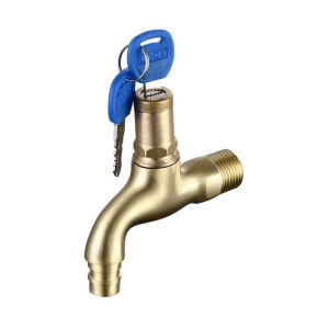 Copper with pointed spout faucet with key antitheft spout faucet antitheft pointed spout faucet