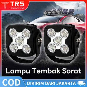 Lampu Tembak 5 Mata Spot Sebar Light 50watt Lamp Kerja Lamp Sorot Spotlight 5 Mata 50W Motor Mobil Truck Off Road 12/24V