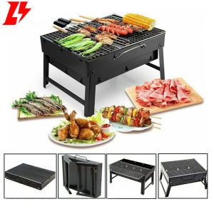 ⚡【in stock】Outdoor folding barbecue rack family barbecue oven Portable outdoor charcoal barbecue grilled barbecue tool folding charcoal barbecue rack outdoor camping party