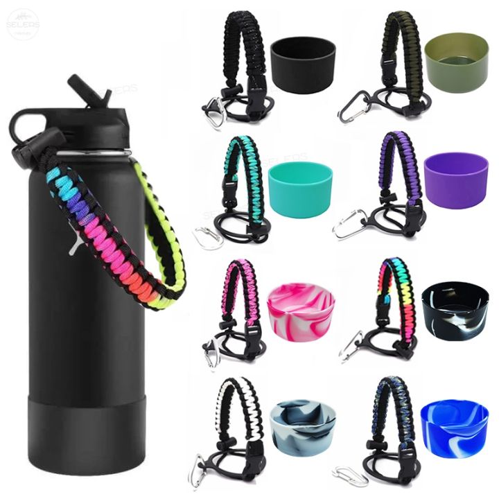 2 pcs Aquaflask Bottle Handle with Paracord Strap Water Bottle Boot