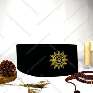 SONGKOK PECI MUHAMADIYAH EMAS tinggi Normal (9 cm) + Ada Dus Setiap Peci