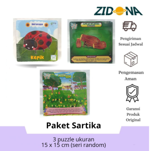 Paket Bundling Puzzle Kayu Anak 1 - Edisi Hari Pendidikan Nasional