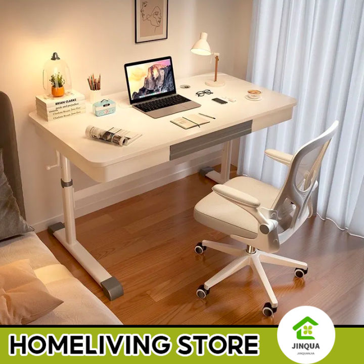 Ergonomic study Table/ Height Adjustable SitStand Desk with Drawer