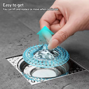 5pcs Hair Catcher Plastic Drain Strainer Shower Hair Sewer Filter Disposable Floor Drain Strainer for Kitchen Bathroom