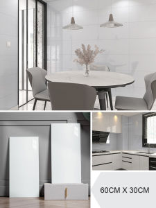 30CM*60CM Wallpaper Lantai Tahan Air Vinyl Walpaper Keramik Kamar Mandi Dapur Lemari Meja Dinding Motif Granit Marmer