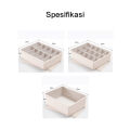 Mainland Underwear Storage Box Kotak Penyimpanan Pakaian Dalam Kaos Kaki Organizer Lemari Serbaguna Storage Box Sekat HSB181. 