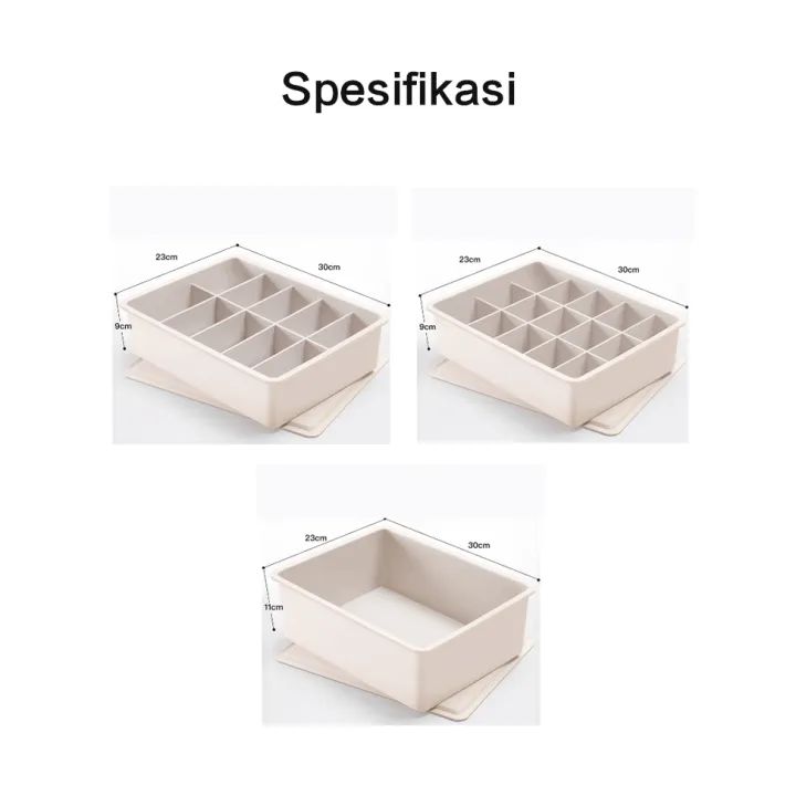 Mainland%20Underwear%20Storage%20Box%20Kotak%20Penyimpanan%20Pakaian%20Dalam%20Kaos%20Kaki%20Organizer%20Lemari%20Serbaguna%20Storage%20Box%20Sekat%20HSB181%20-%20Image%209