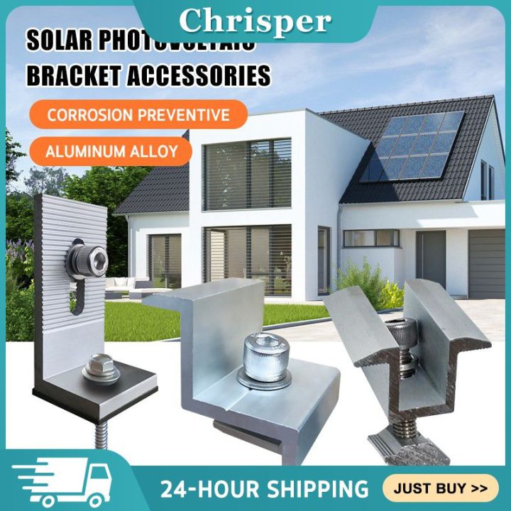 Chrisper Solar Mounting Accessory for Panel L Foot Mid Clamp End Clamp ...