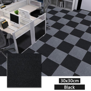 30/40/50pcs spliced carpet non-woven self-adhesive floor mat anti-scratch pet glued floor mat 30x30CM self-adhesive carpet living room splicing block decoration office anti-slip carpet floor sticker