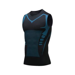 MKEB MALL Quick-Dry Ionic Shaping Vest Compression Vest Body Shape Men  Ice-Silk Slimming Vest Fashion Breathable Shirts Tank Top Fitness Sportswear