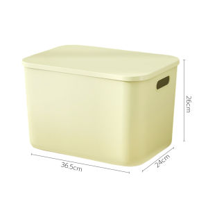 กล่องพลาสติก กล่องเก็บของ กล่องเก็บของพร้อมฝา กล่องเก็บของอเนกประสงค์ storage box มี 3 สี น้ำหนักเบา ทนทาน เก็บของได้เยอะ OfficeME