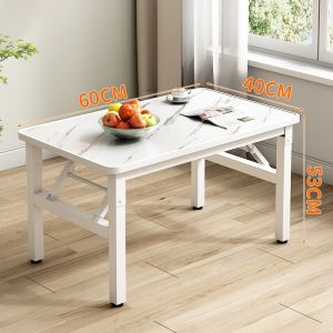 KE โต๊ะคอมพิวเตอร์ 60x120cm โต๊ะทานข้าว พับได้ โต๊ะพับอเนกประสงค์ โต๊ะแข็งแรง ทนร้อน ทนน้ำ พับได้โต๊ะ เนื้อหินอ่อน โต๊ะพับ  โต๊ะพับพกพา พับได้ไม่ต้องประกอบ โต๊ะอเนกประสงค์