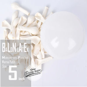 Balon Latex Pastel Macaron 5 inch isi 100 pcs / balon macaron dekor