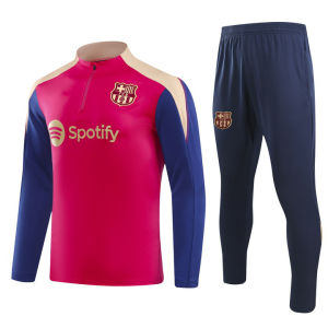 AE2425 Japan Brazil Real Madrid Y3 Paris Atletico training half-zip jersey for adults and children football wear