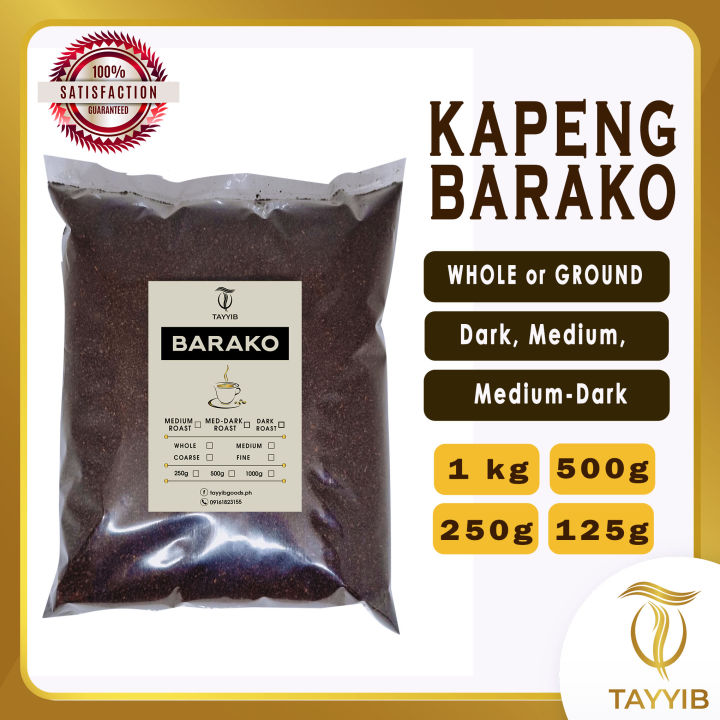 Kapeng Barako Batangas 1kg Lipa Beans Ground Dark Roast MediumDark