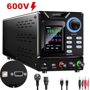 KUAIQU ระบบแหล่งจ่ายไฟไฟฟ้ากระแสตรง30V 10A จอแสดงผลดิจิตอลแบบปรับได้เครื่องวัดกระแสไฟฟ้าทดลอง