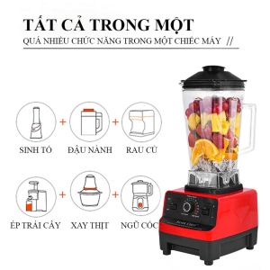 Máy xay sinh tố công nghiệp KAW SILVER CREST SC-1589 công suất 4500W 2 cối xay dung tích lớn tiện dụng