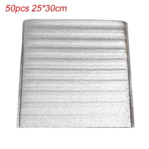 DOOUR 50pcs Folding Delivery Carrier Food Thermal Cooler Bag Insulation Bag Ice Pack Lunch Bag